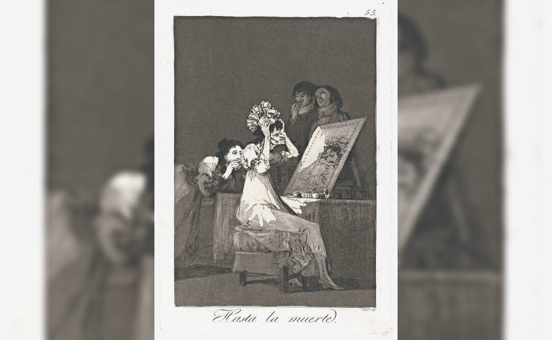 Hasta la muerte, obra que es parte de la serie Los Caprichos. Foto: “Goya. La obra gráfica completa”