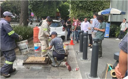 Detectan descarga clandestina de aguas residuales en edificio de Insurgentes Sur; “ponía en riesgo la seguridad del sistema hidráulico de CDMX” 
