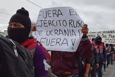 EZLN protesta contra la invasión rusa a Ucrania