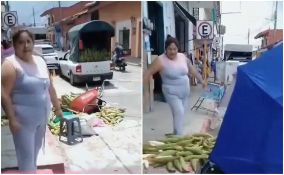 La agresión de la mujer provocó indignación en redes sociales. Foto: ´X´