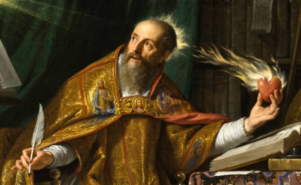San Agustín fue un teólogo y obispo del siglo IV, autor de “Confesiones” y una de las figuras más influyentes del cristianismo. Foto: @QuotesforGoal