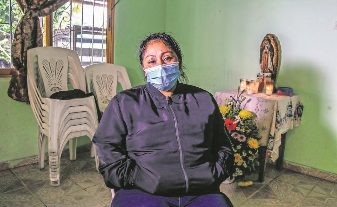 Gloria Romero, tía de Amairany, exige a las autoridades que le entreguen los restos de la joven, cuyo cuerpo fue hallado el domingo pasado. Foto: Luma López/ EL UNIVERSAL