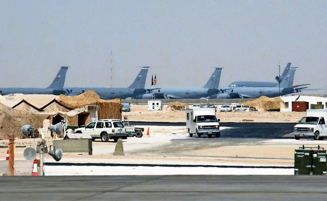 Imagen de la base militar de Estados Unidos U en Al-Udeid, al sur de Doha, Qatar. Foto Rabih Moghrabi / AFP