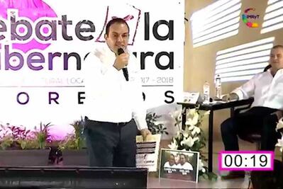 Choques entre Blanco y Gayosso en el primer debate al gobierno de Morelos