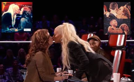 Christina Aguilera besa a participante de "The Voice" 