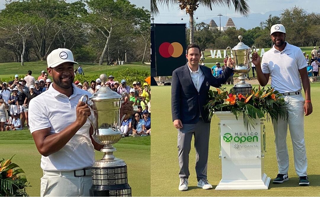 El golfista estadounidense cobró revancha del año pasado y levantó el trofeo en Puerto Vallarta - Foto: Especial