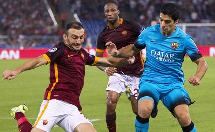 Florenzi da el empate a la Roma contra el Barça