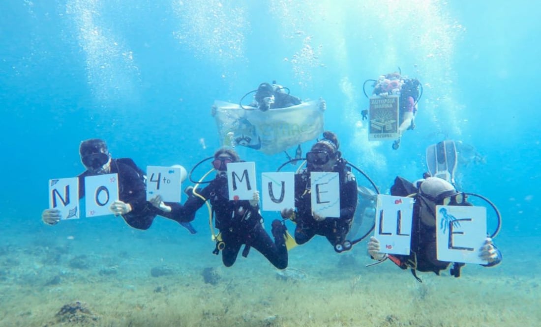 Buzos de cueva integrantes de Sélvame del Tren. Cortesía Pepe Tiburón