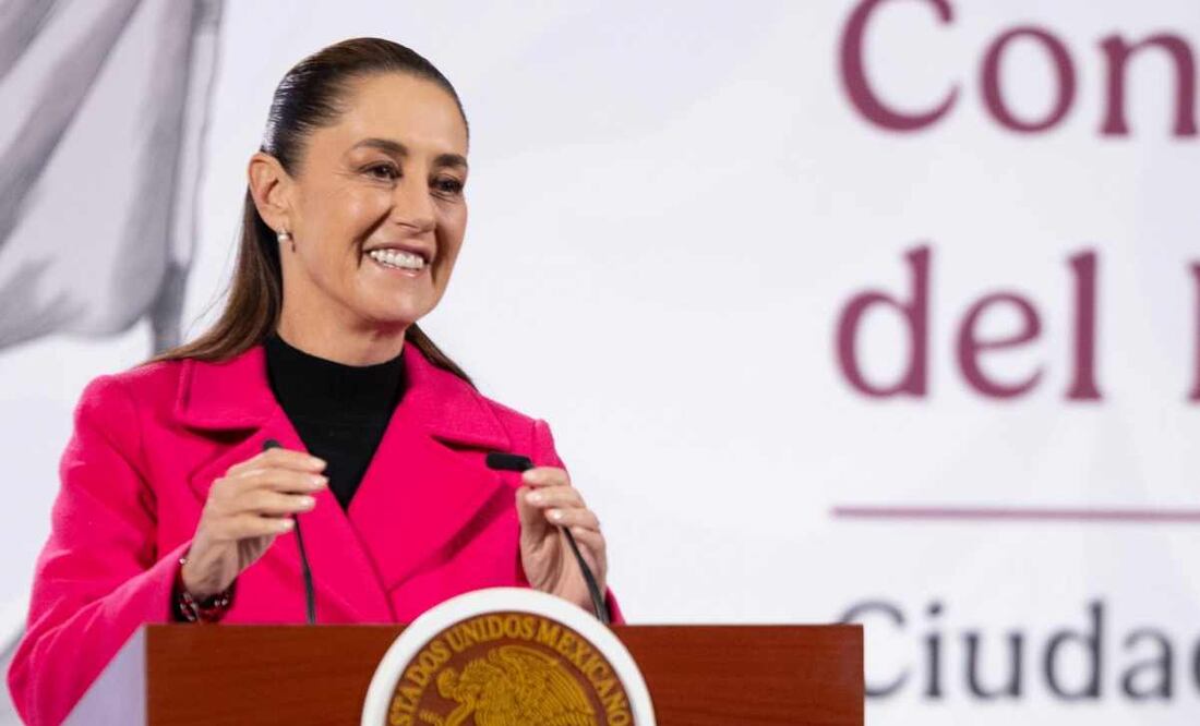 Claudia Sheinbaum, presidenta de México, durante la mañanera del 13 de noviembre del 2025. Foto: Presidencia