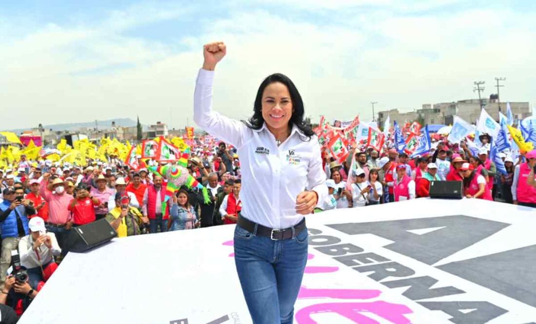Alejandra del Moral en Toluca. Foto: Especial