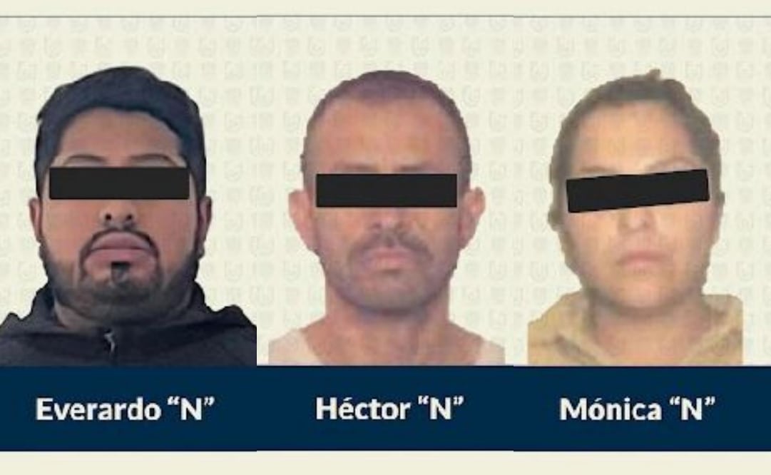 Everardo “N”, Héctor “N” y Mónica “N” son notificados por su presunta participación en el secuestro de una persona en 2016 en Iztapalapa. Foto: Especial