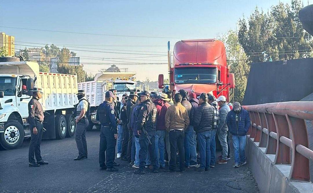 Transportistas del Edomex anunciaron modificaciones al bloqueo que realizarán este viernes 17 de enero  (16/01/2025). Foto: Especial