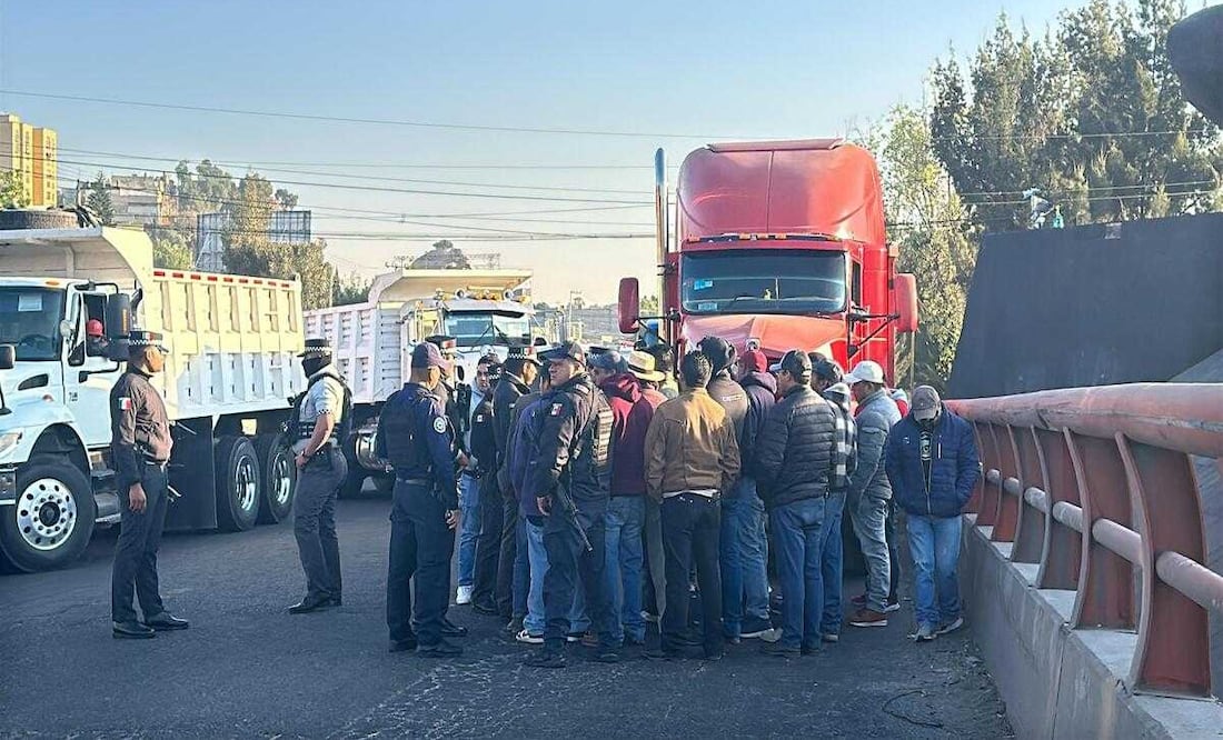 Transportistas del Edomex anuncian bloqueos en 3 vialidades hacia la CDMX este 17 de enero; exigen seguridad