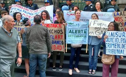 Protestan en la ALDF contra cambio de uso de suelo