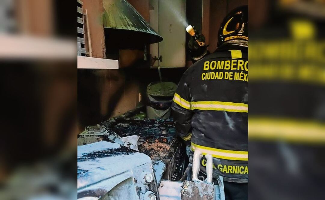 En una vivienda de la alcaldía Gustavo A. Madero se quemaron alimentos sobre una estufa. Foto: Especial (26/12/2024)