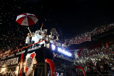 River Plate festeja título de Copa Libertadores