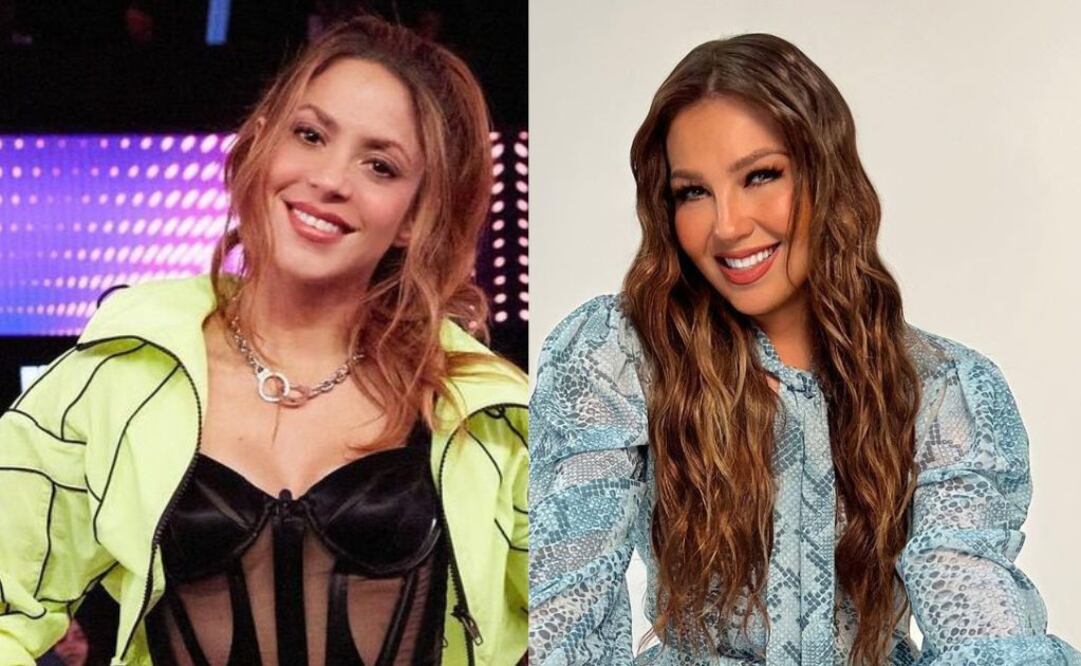 Shakira y Thalía. Fuente: Instagram @thalia y @shakira