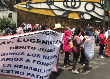 Damnificados del Sismo 19-S protestan en el WTC