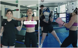 La Velada del Año VI: Rivers comparte su entrenamiento junto a Lupita Villalobos; prepara su pelea contra RoRo