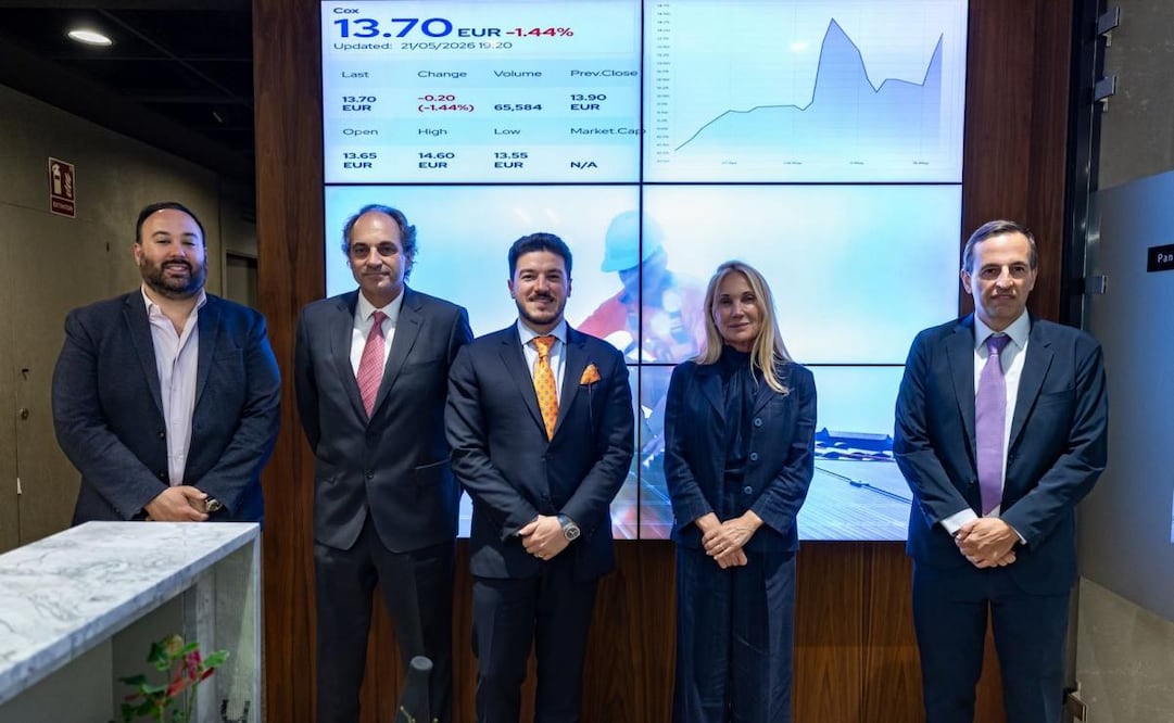 El gobernador de Nuevo León, Samuel García, durante su gira en Madrid, España. Foto: Gobierno de Nuevo León