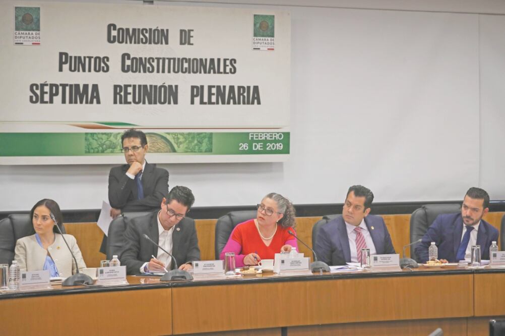 Los integrantes de la Comisión de Puntos Constitucionales de la Cámara de Diputados avalaron por unanimidad la minuta de la Guardia Nacional. (JUAN CARLOS REYES. EL UNIVERSAL)