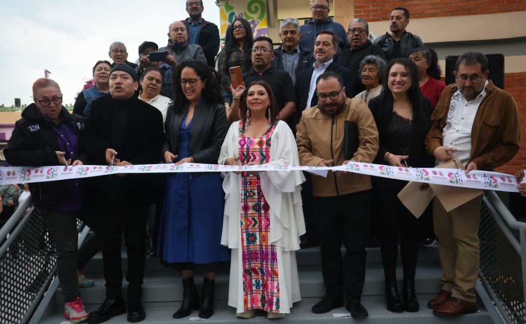 Tras un recorrido por la zona, la jefa de gobierno de la CDMX, Clara Brugada indicó que la inversión total para las todas obras superó los 260 millones de pesos. Foto: Luis Camacho / El Universal.