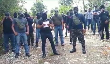 Tzotziles encapuchados piden solución a conflicto agrario en Chiapas
