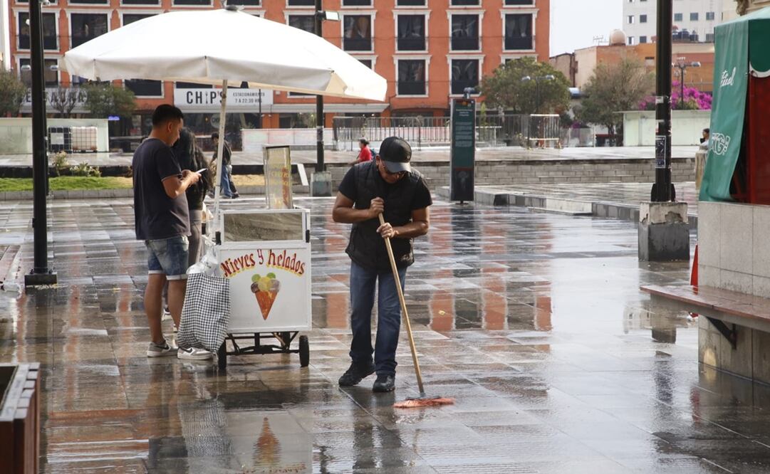 Hoy en Pachuca llovió. Foto: especial