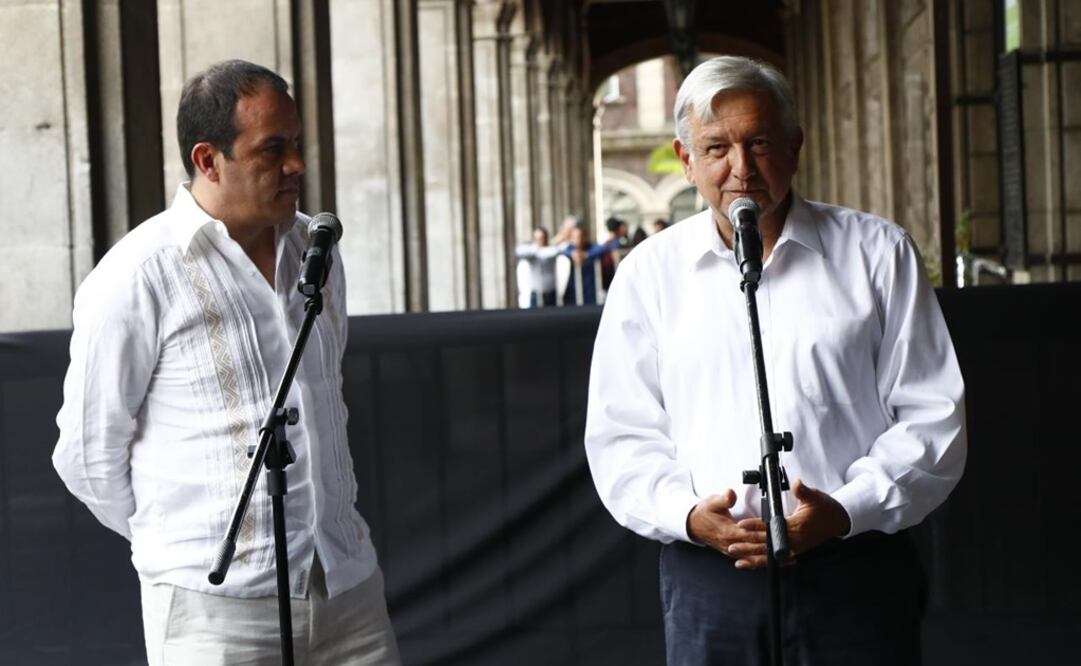 El presidente electo sostuvo un encuentro con Cuauhtémoc Blanco en Morelos, Foto: Yadin Xolalpa / EL UNIVERSAL  
