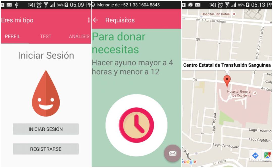 La app está orientada a ser un recurso informativo a partir de datos proporcionados por el CETS, y su software presenta diversos módulos informativos