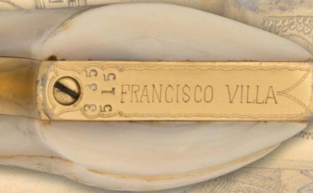 El revólver tiene dos inscripciones con el nombre del revolucionario mexicano. / Foto: Rock Island Auction Company.