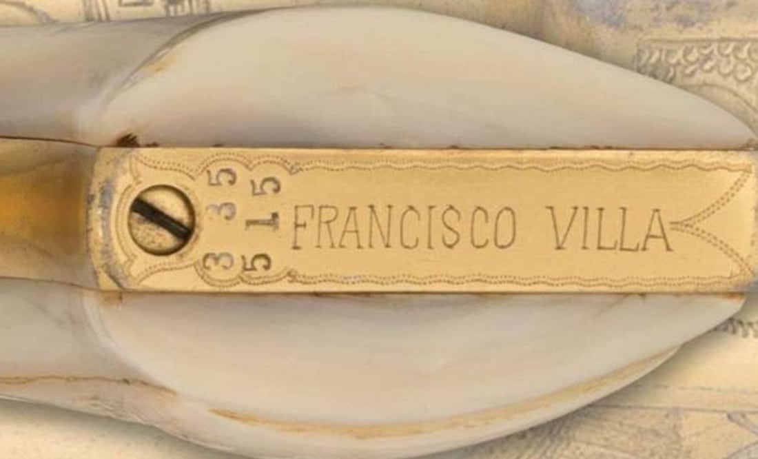 El revólver tiene dos inscripciones con el nombre del revolucionario mexicano. / Foto: Rock Island Auction Company.