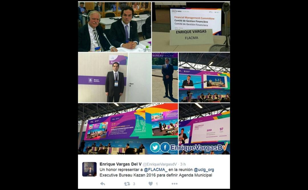 Asegura edil de Huixquilucan que costeó viaje a Rusia