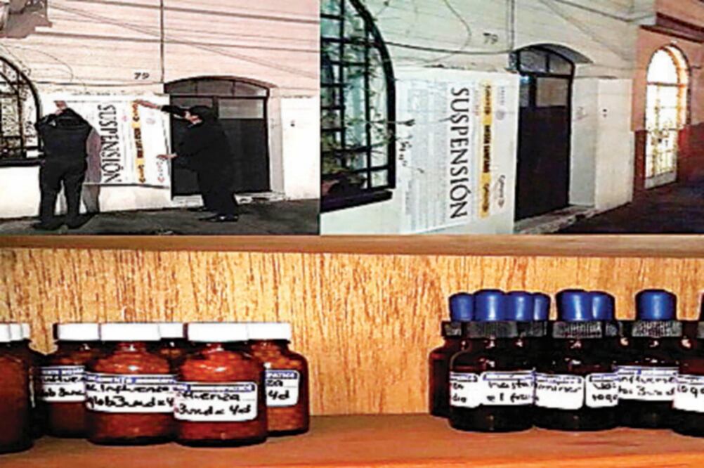 La Cofepris negó que el negocio visitado venda vacunas contra la influenza y decomisó los productos “milagro” falsos (COFEPRIS)