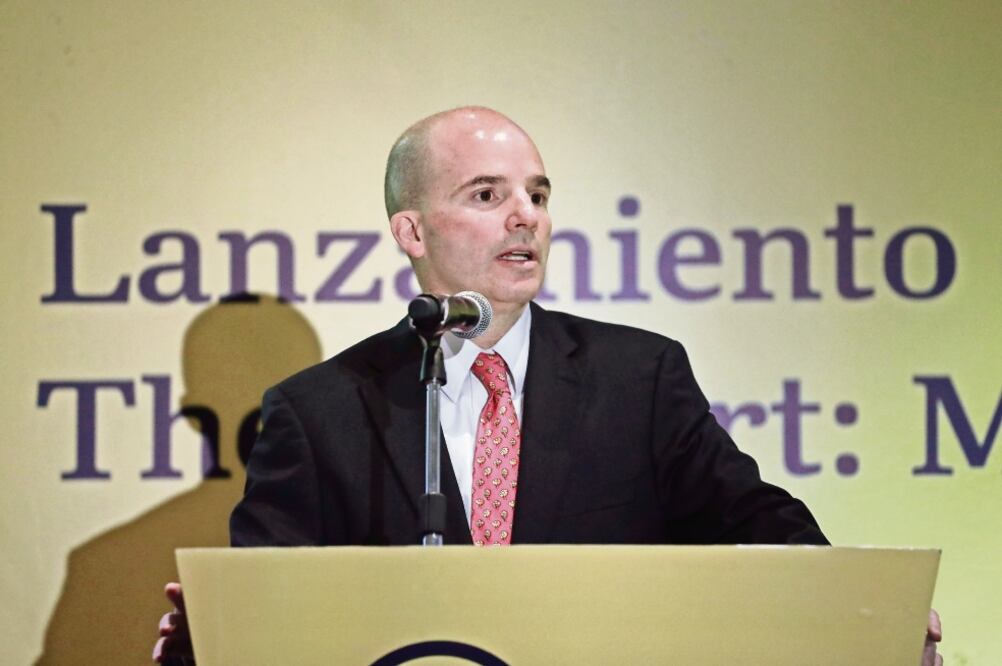 Tras participar en el foro organizado por Oxford Business Group, José Antonio González Anaya, titular de Hacienda, refirió que la SHCP trabaja en un borrador del paquete económico de 2019, que el próximo gobierno puede modificar. (ALEJANDRA LEYVA. EL UNI)