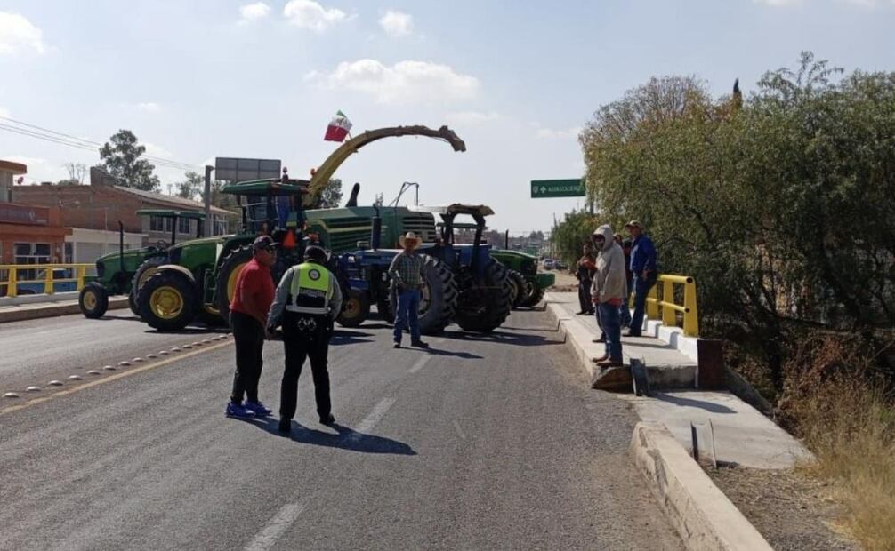 Bloqueo Aguascalientes.
Foto: Especial.