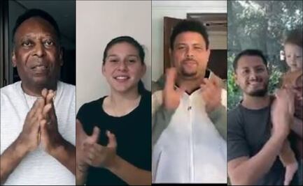 El "aplauso infinito" de figuras del futbol a médicos del mundo