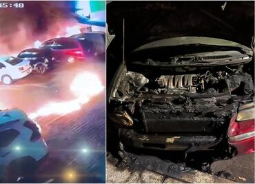 Encapuchados rocían e incendian 6 autos de un fraccionamiento de Morelia