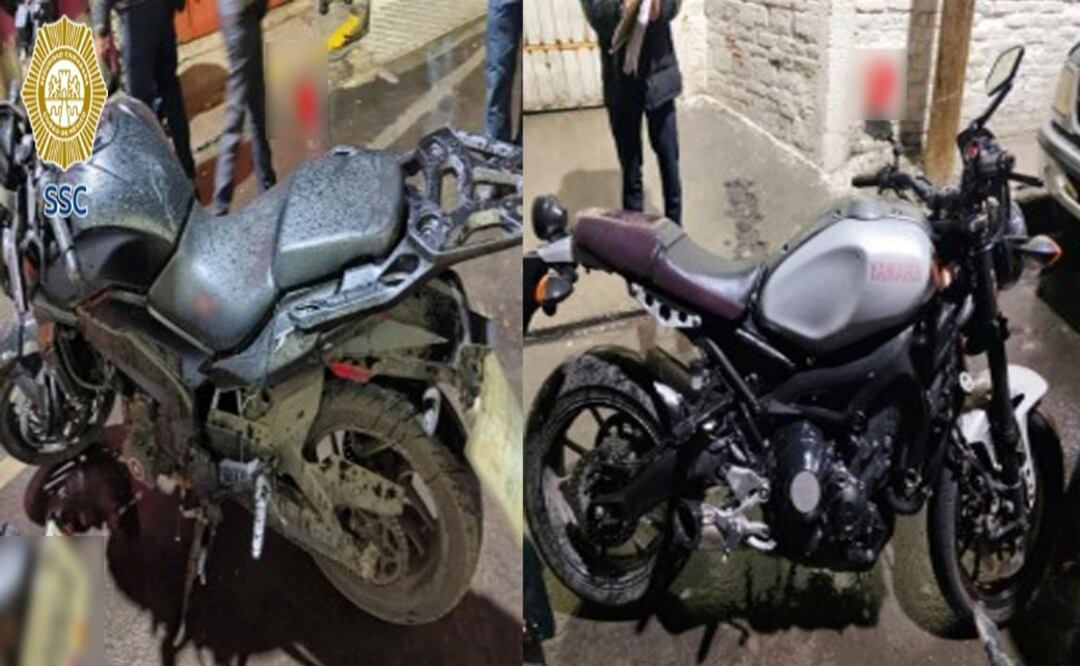 Cateo en Iztapalapa; aseguran motocicletas vinculadas a ataque en barbería de Iztacalco. Foto: Especial