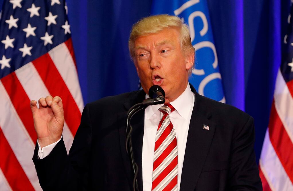El candidato presidencial republicano Donald Trump habla en un acto de campaña en Wisconsin  (Foto: AP)