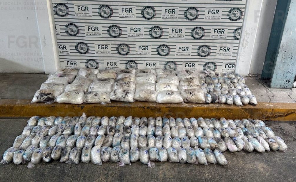 Aseguran más de 145 kilos de metanfetamina en Hermosillo. Foto: Especial