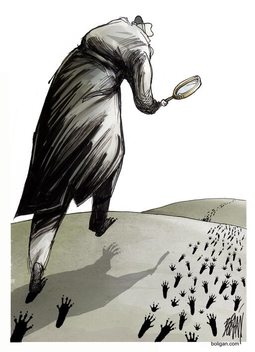 Las huellas del ratero