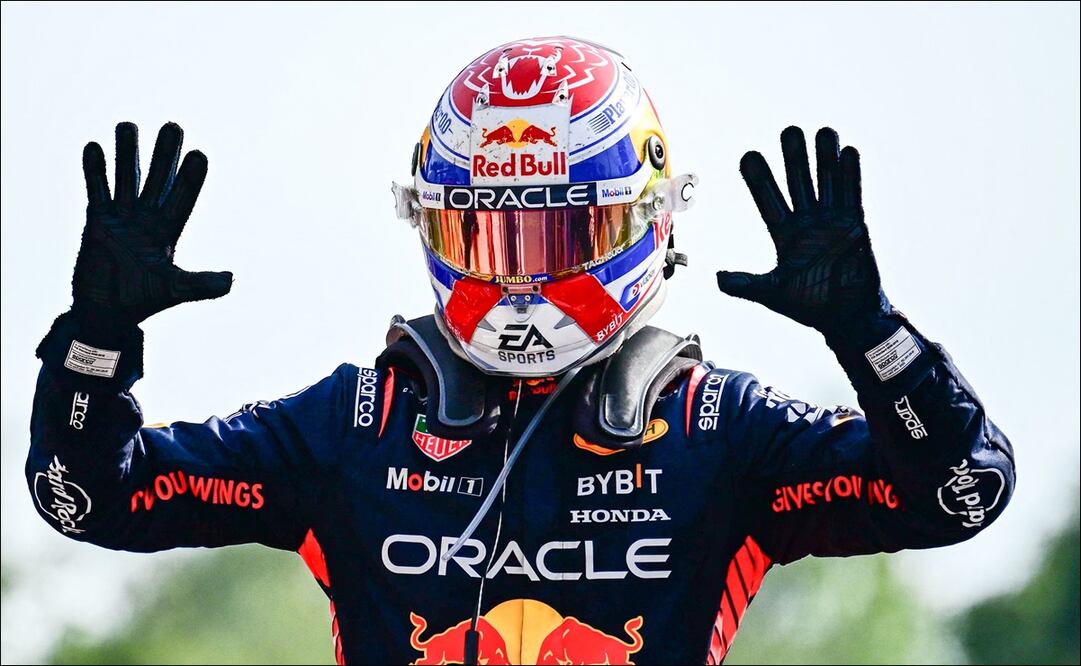 Max Verstappen llegó a 10 victorias consecutivas en la F1 - Foto: AFP