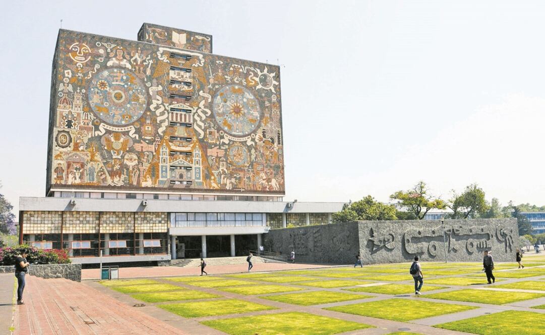 Biblioteca central de la UNAM Foto: Archivo/ EL UNIVERSAL