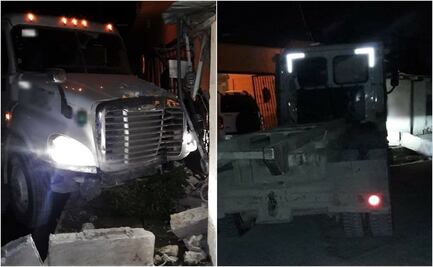 Detienen a chofer de tractocamión por daños a cámaras C4 en Tamaulipas