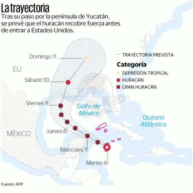 Alerta roja en Cancún ante el huracán Delta