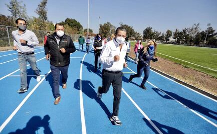 Remodelan y reinauguran gimnasio, pista de atletismo y alberca en Coyoacán