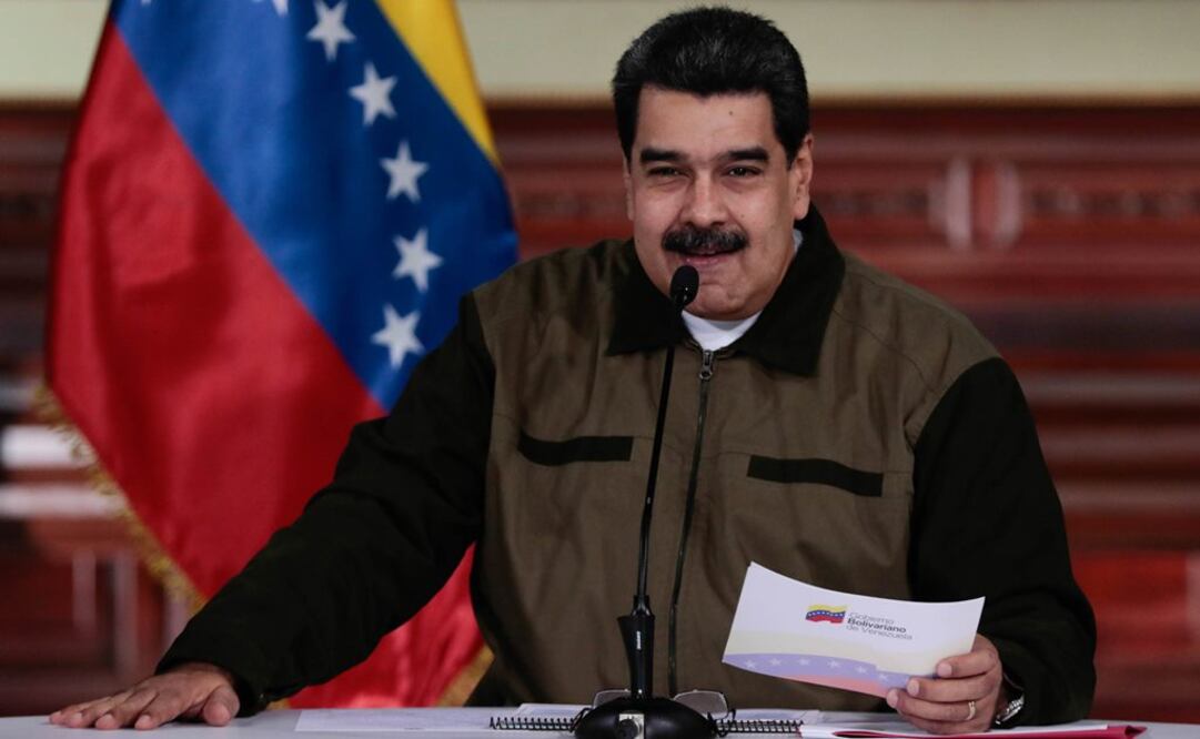 El presidente venezolano, Nicolás Maduro, participando durante una reunión con el equipo económico, en el Palacio de Miraflores, en Caracas (Foto: Xinhua / Archivo)
