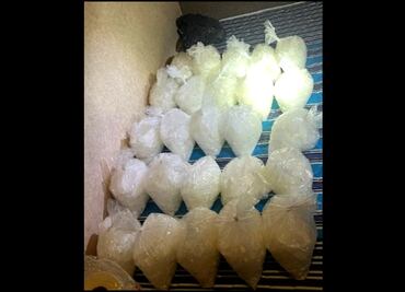 Vinculan a proceso a dos personas detenidas con más de 27 kilos de metanfetamina en Hidalgo