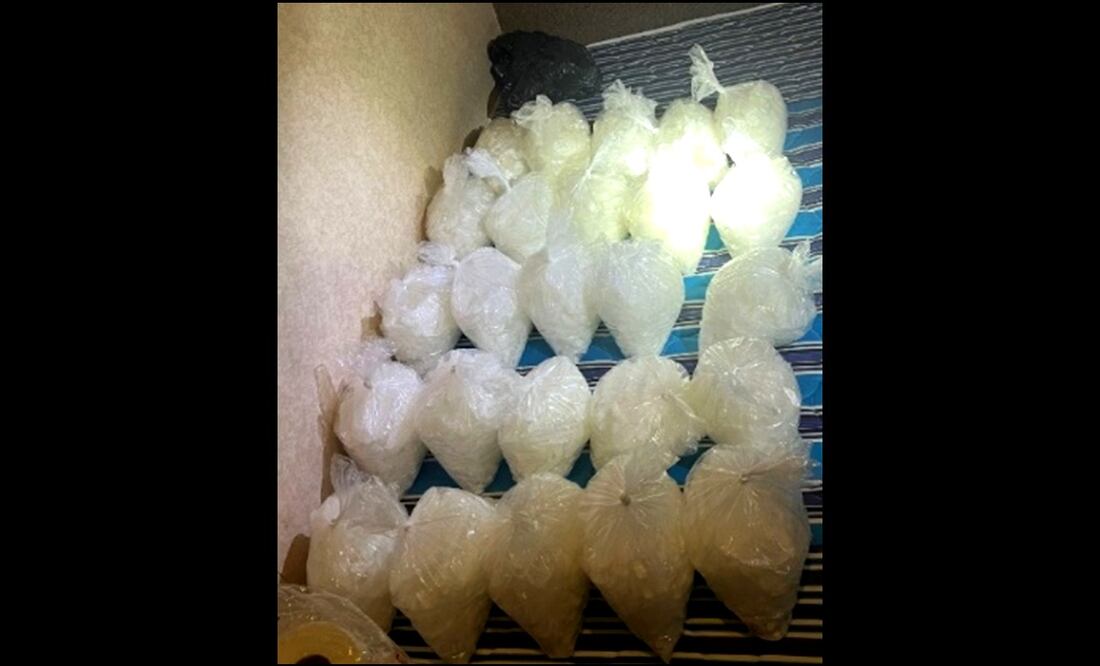 La Fiscalía General de la República obtuvo vinculación a proceso en contra de dos personas por su presunta participación en el delito contra la salud en la modalidad de posesión de clorhidrato de metanfetamina con fines de comercio. Foto: especial